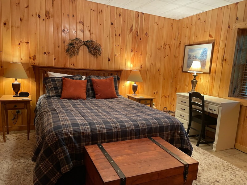 Bedroom # 2 at Arbor Den Log Cabin Rental Boone Blowing Rock NC