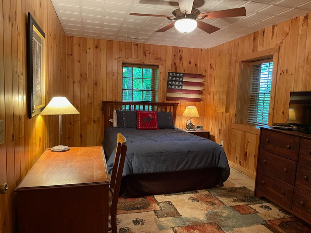 3rd Bedroom at Arbor Den Log Cabin Rental Boone Blowing Rock NC